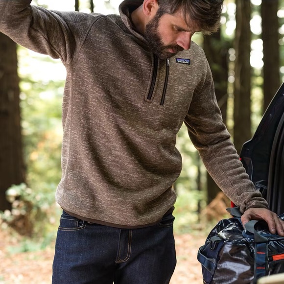 🏔️ Patagonia - Men's Better Sweater 1/4 zip Fleece Pullover - Picture 1 of 5